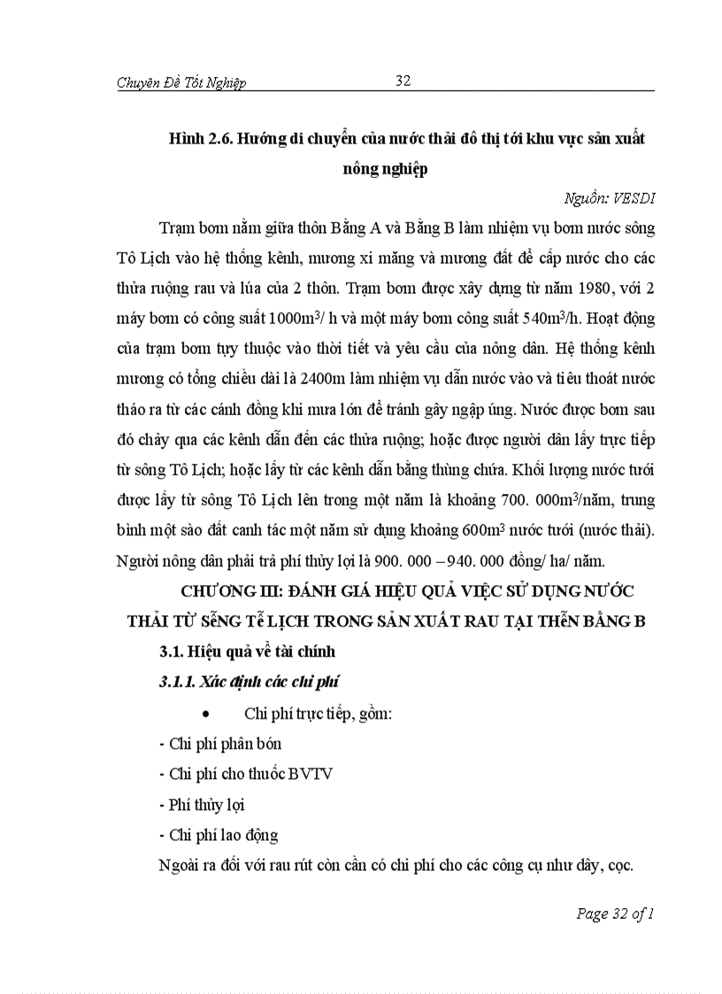 image for page Đánh giá hiệu quả của việc dử sụng nước thải trong sản xuất rau tại thôn Bằng B Hoàng Liệt Hoàng Mai