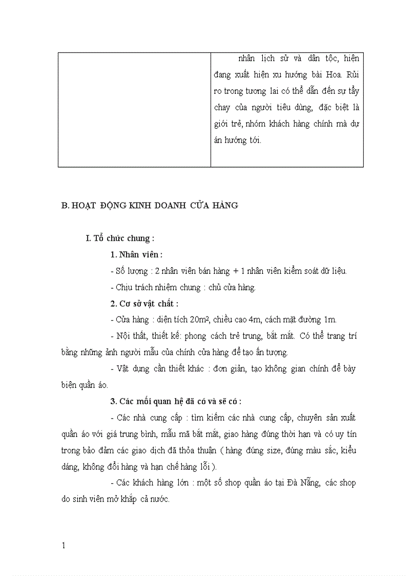 image for page Kế hoạch kinh doanh cho cửa hàng mới mở từ số vốn tích lũy qua 1 năm bán quần áo thời trang online