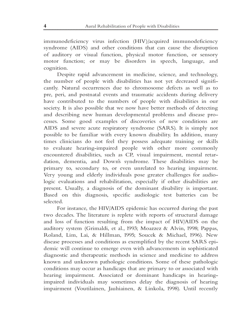 image for page Aural Rehabilitation for People with Disabilities