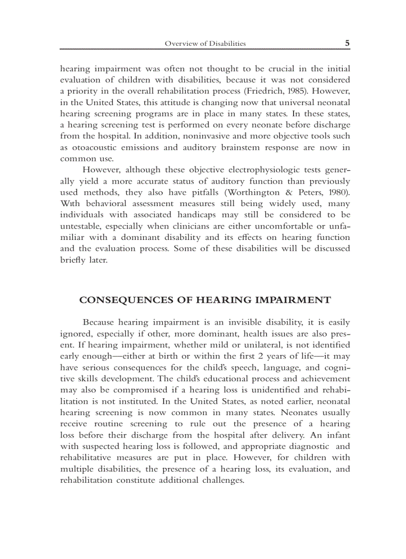 image for page Aural Rehabilitation for People with Disabilities