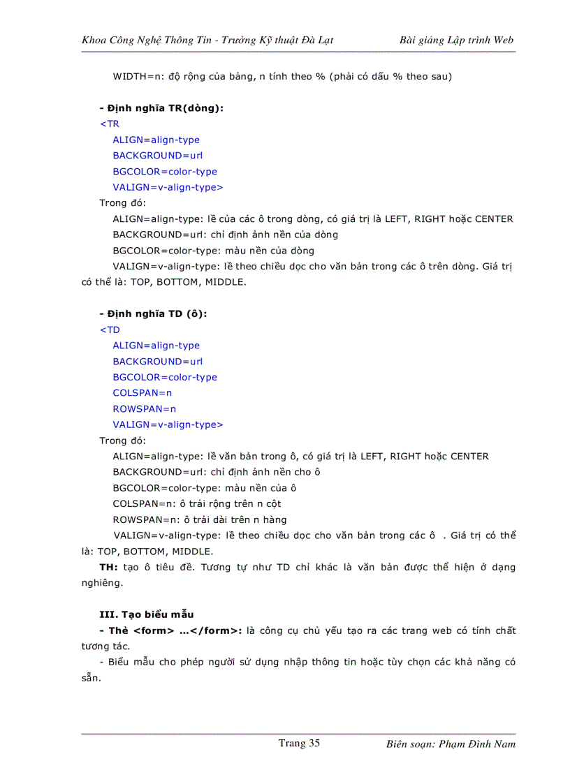 image for page Bài giảng lập trình web