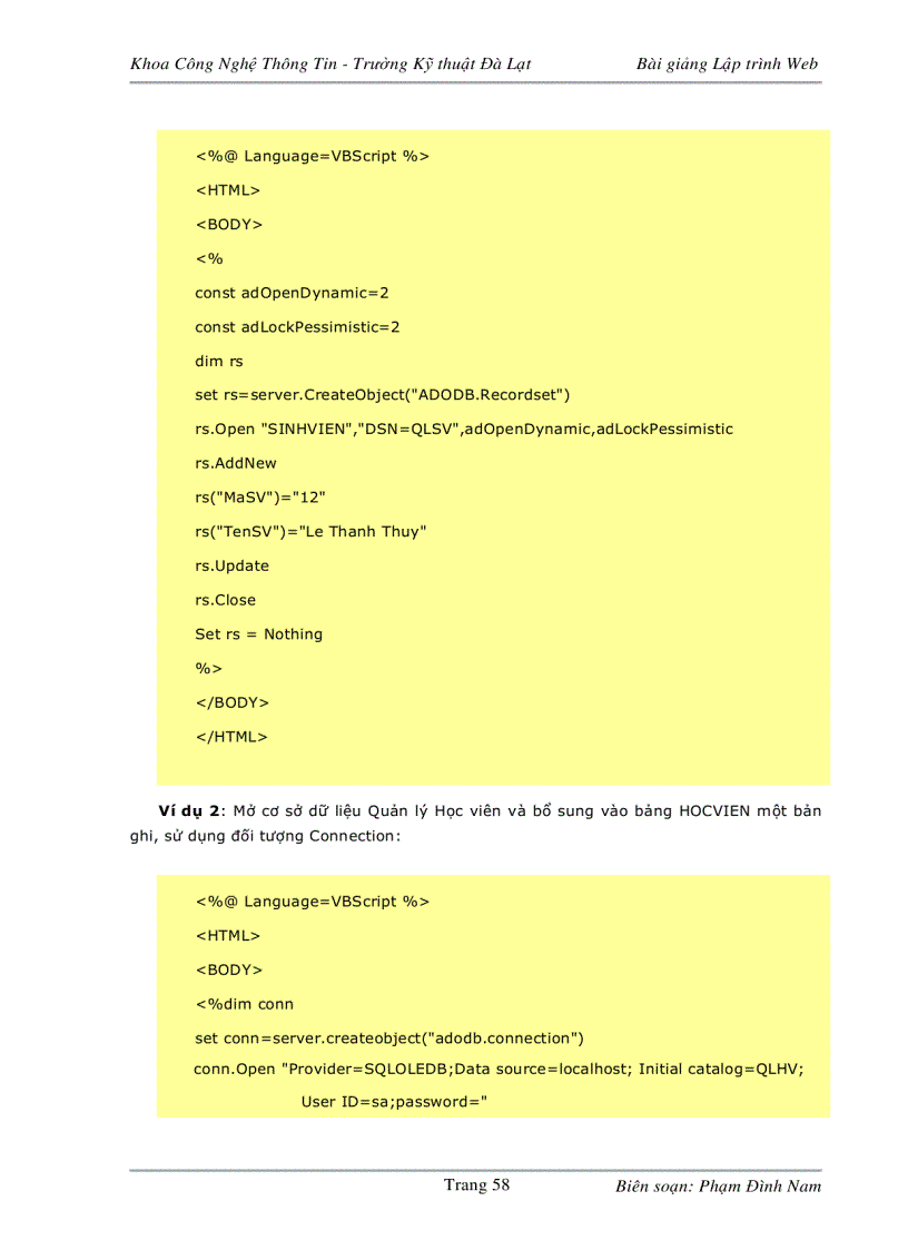 image for page Bài giảng lập trình web