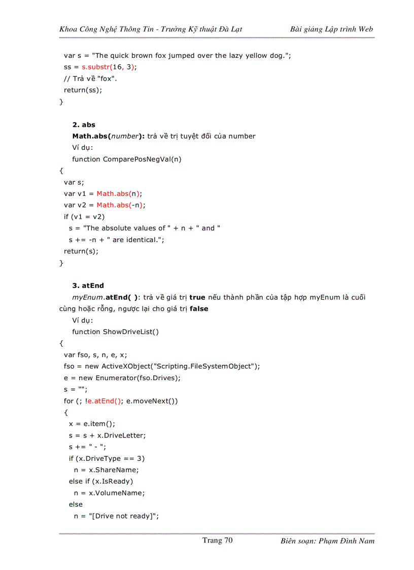 image for page Bài giảng lập trình web