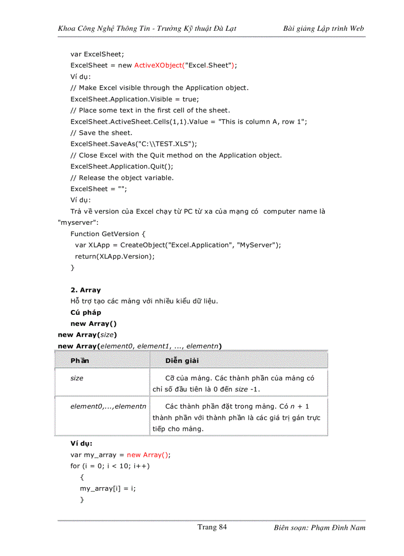 image for page Bài giảng lập trình web