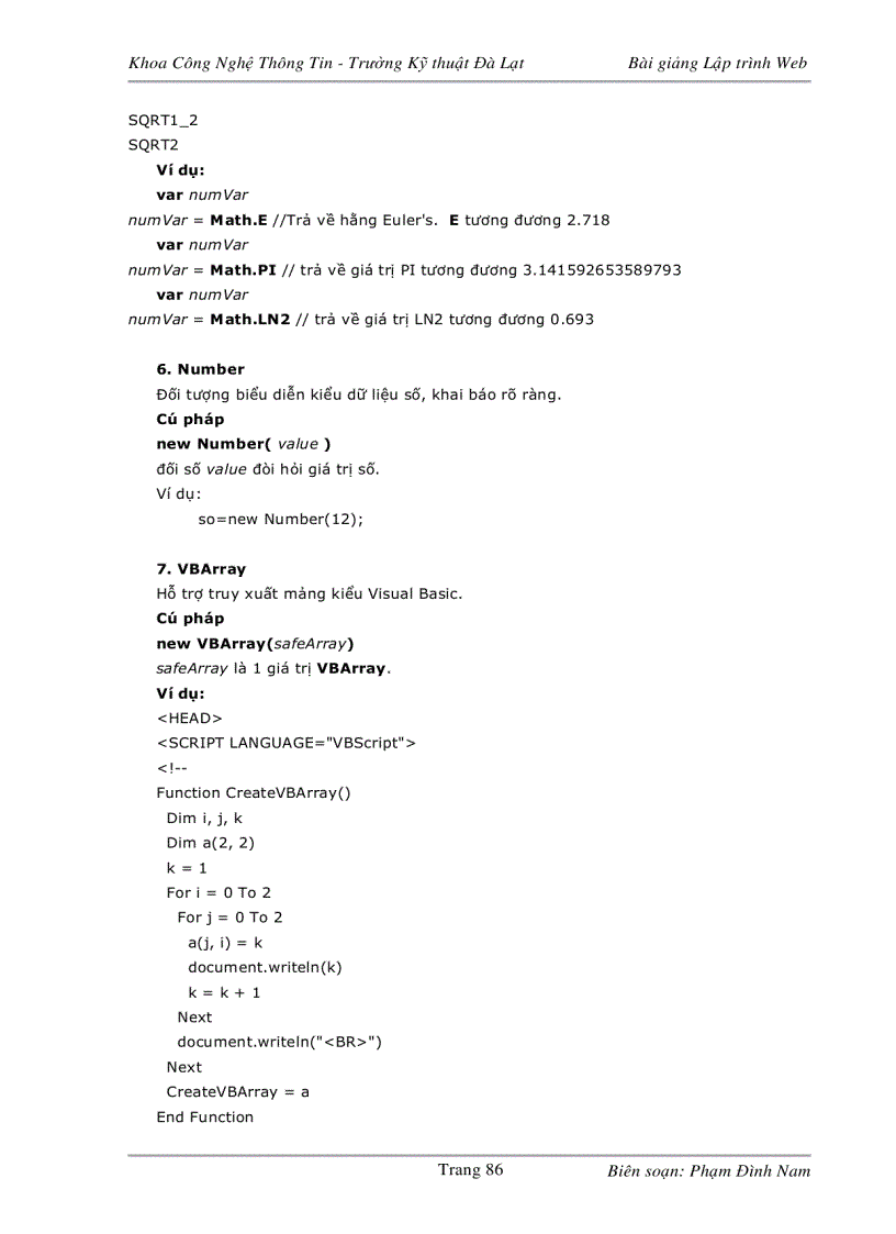 image for page Bài giảng lập trình web