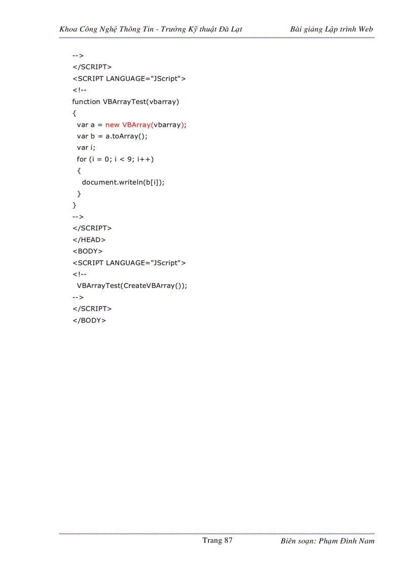 image for page Bài giảng lập trình web