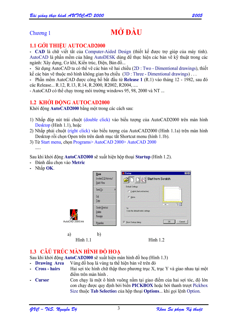 image for page Bài Giảng Thực Hành Autocad 2000