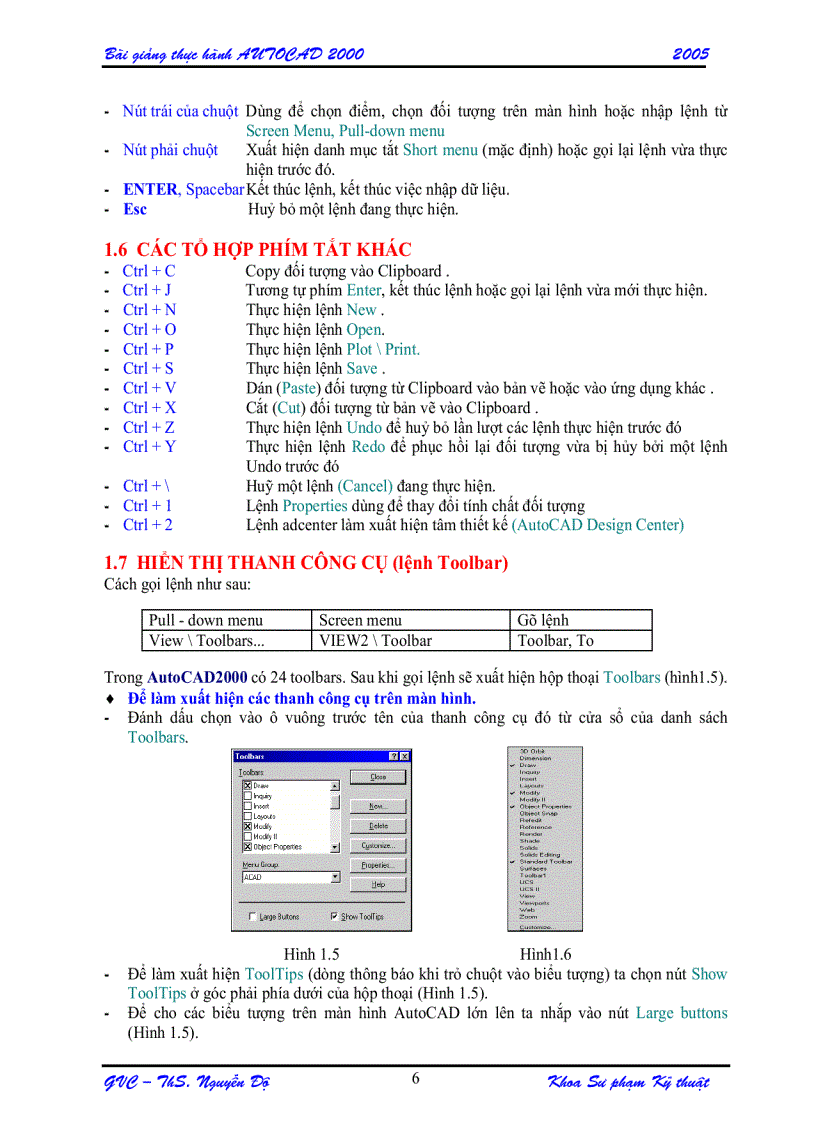 image for page Bài Giảng Thực Hành Autocad 2000