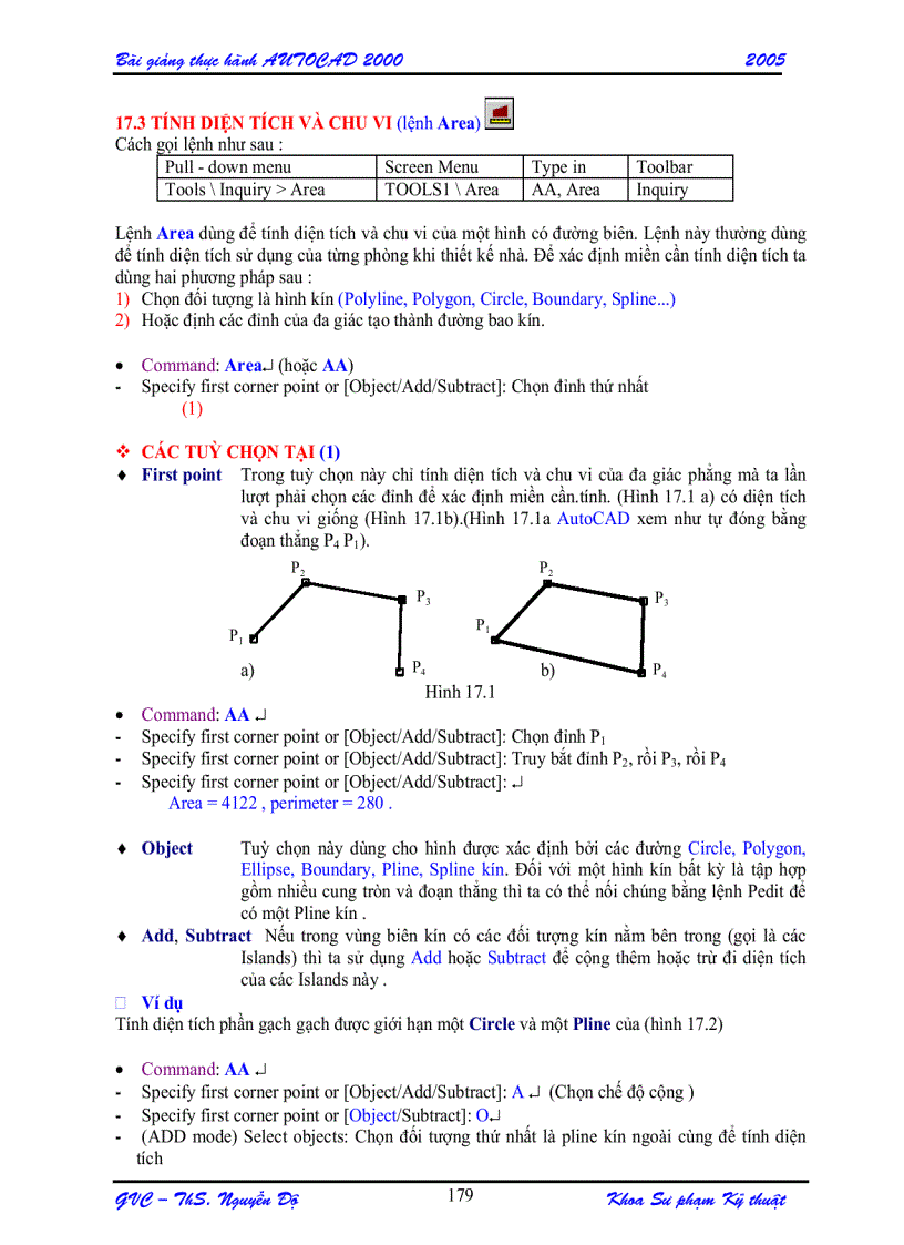 image for page Bài Giảng Thực Hành Autocad 2000