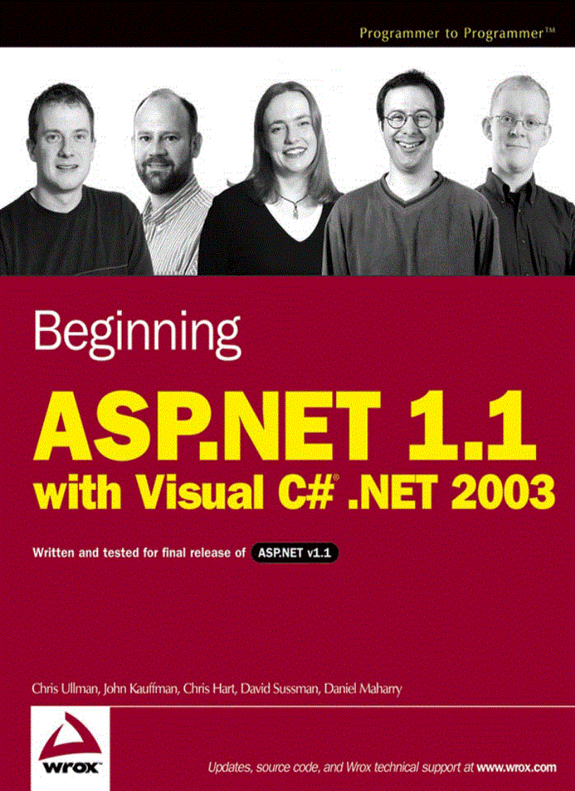 Beginning ASP NET 1 0 with Visual Basic NET
