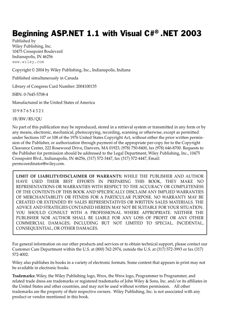 image for page Beginning ASP NET 1 0 with Visual Basic NET