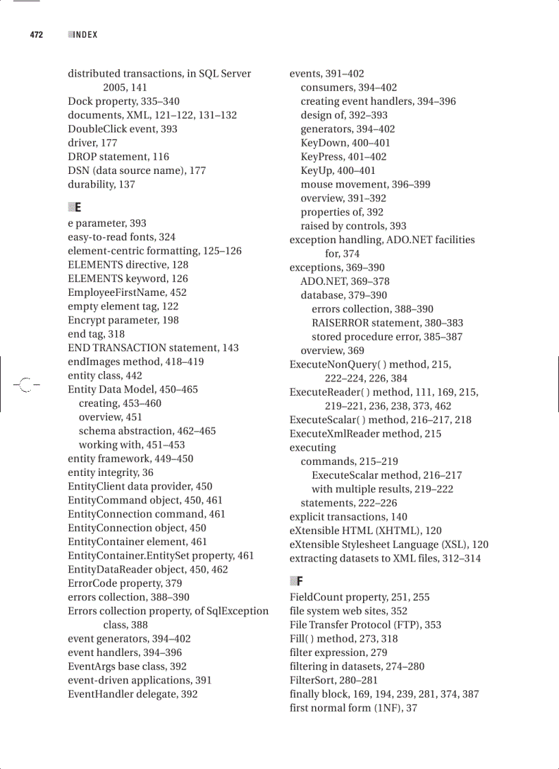 image for page Beginning C 2008 Databases From Novice to Professional
