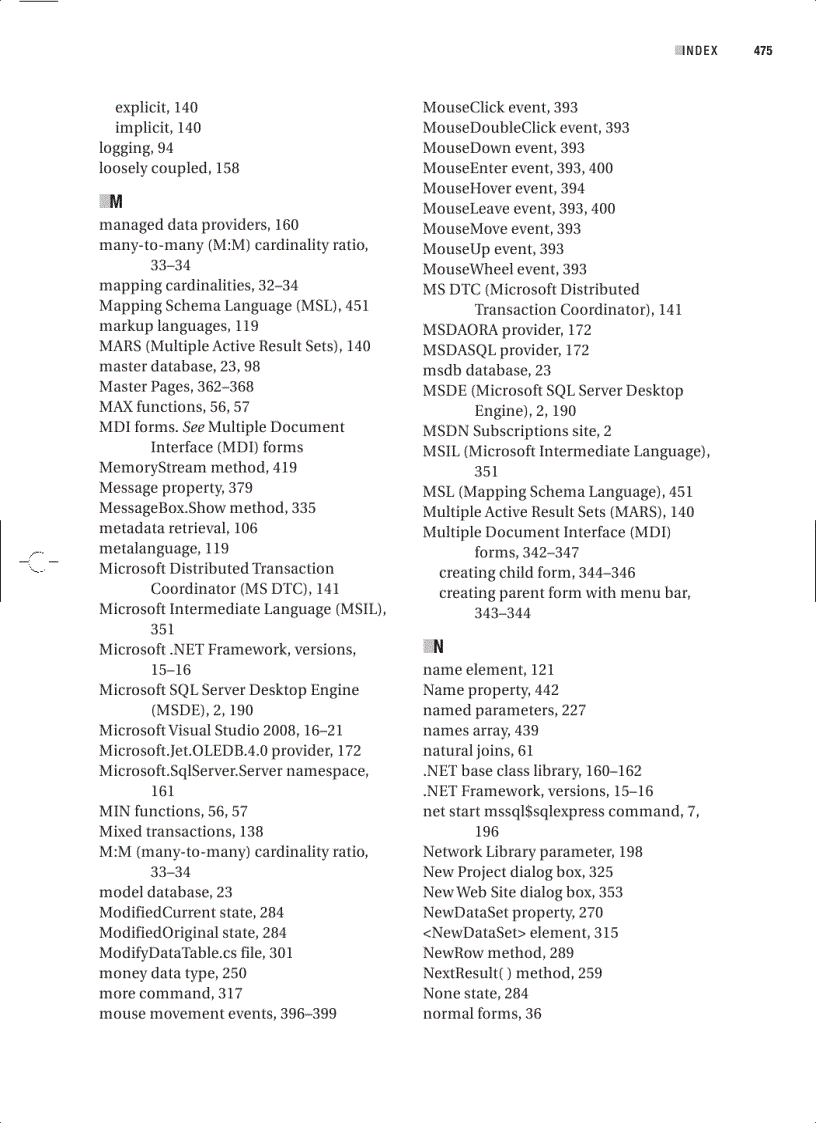image for page Beginning C 2008 Databases From Novice to Professional