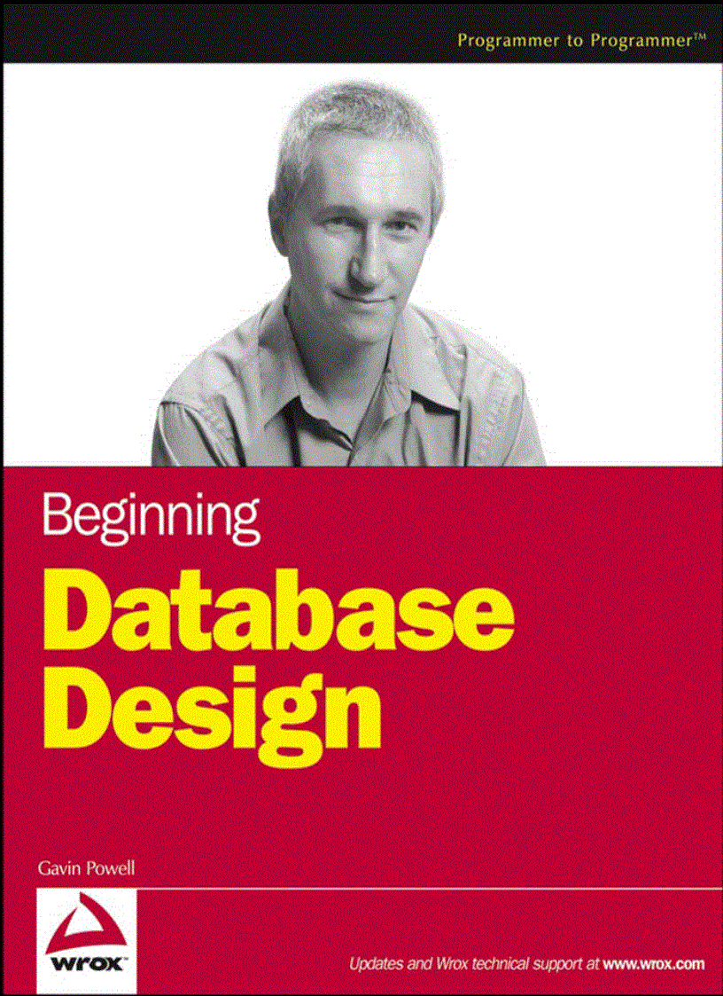 image for page Beginning Database Design Wrox Beginning Guides