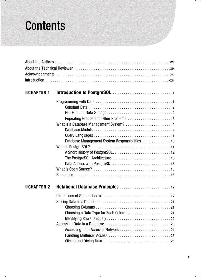 image for page Beginning Databases with PostgreSQL From Novice to Professional Second Edition