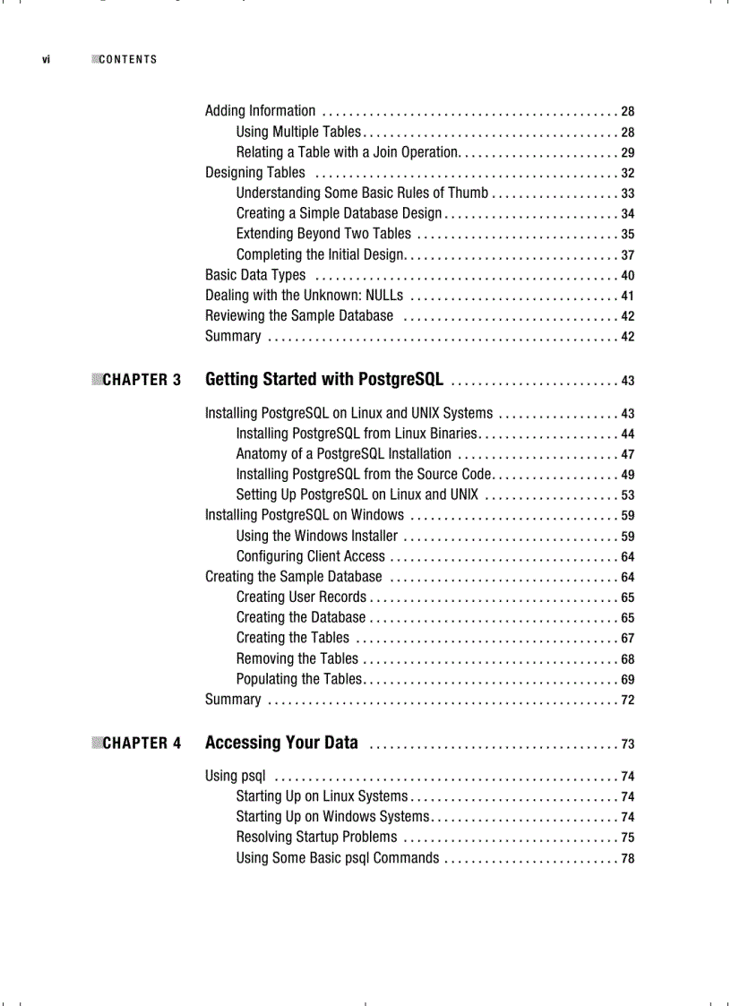 image for page Beginning Databases with PostgreSQL From Novice to Professional Second Edition