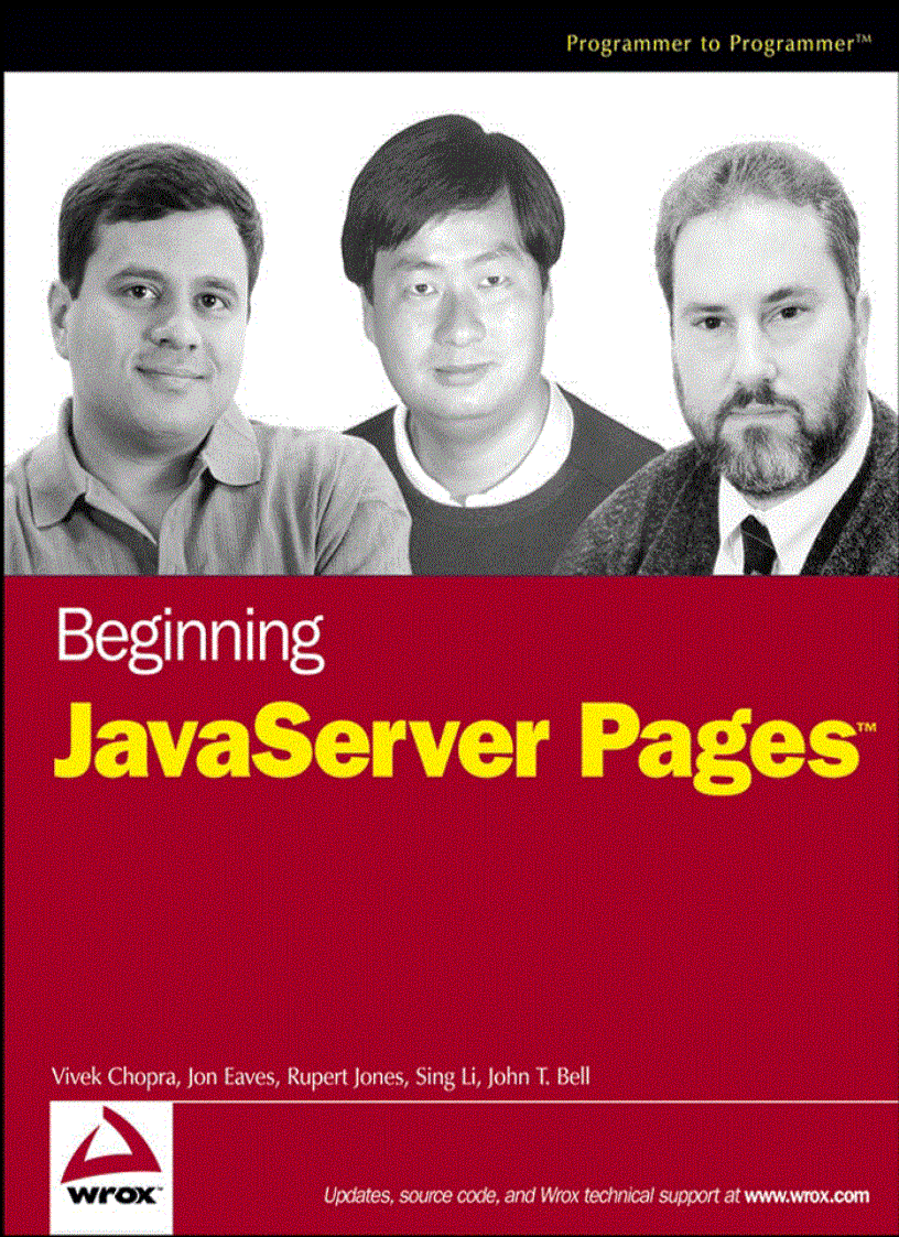 image for page Beginning JavaServer Pages