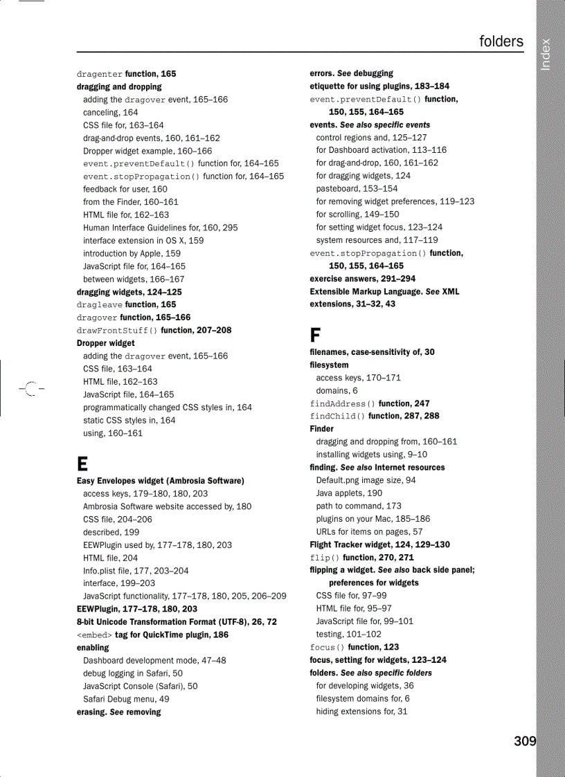 image for page Beginning Mac OS X Tiger Dashboard Widget Development