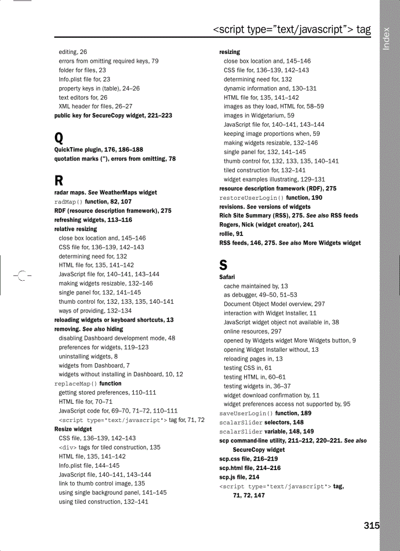image for page Beginning Mac OS X Tiger Dashboard Widget Development