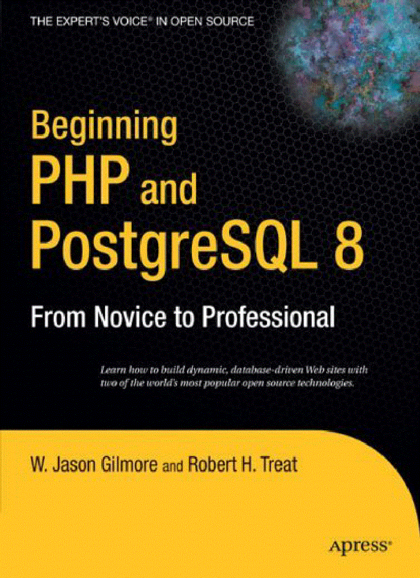 image for page Beginning PHP and PostgreSQL 8 From Novice to Professional