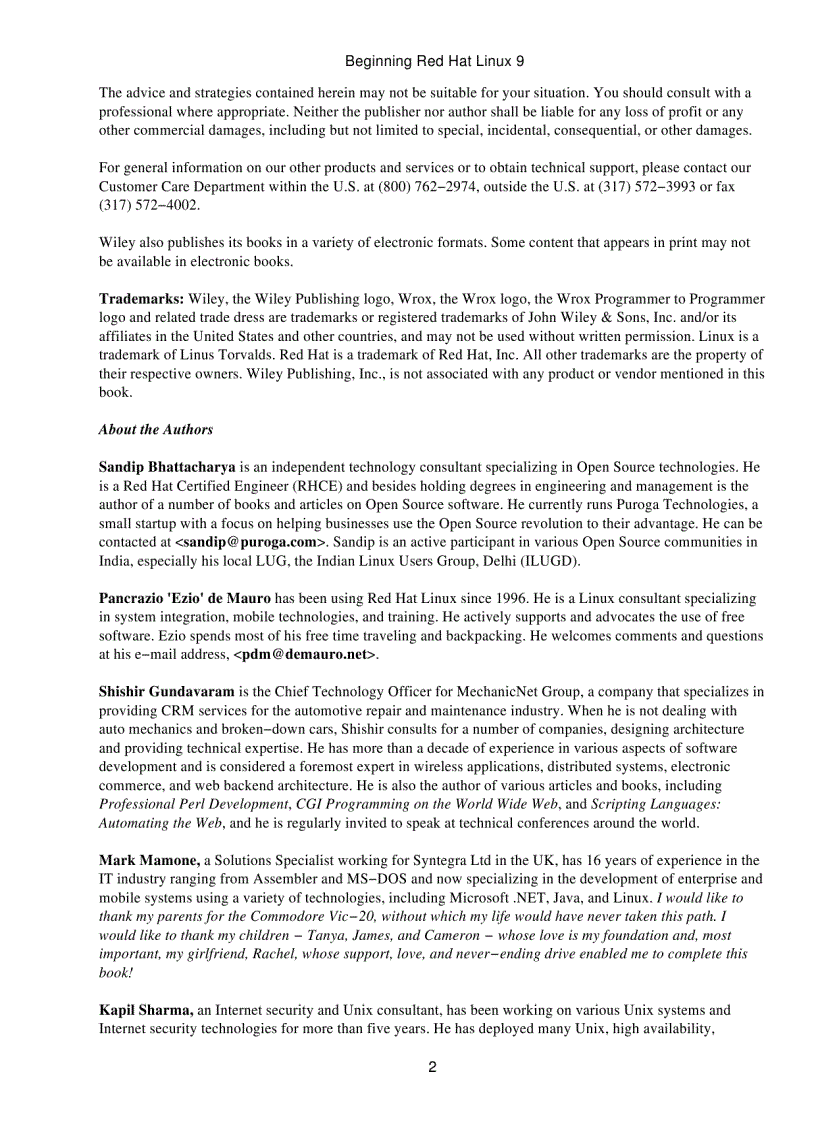 image for page Beginning red hat linux 9