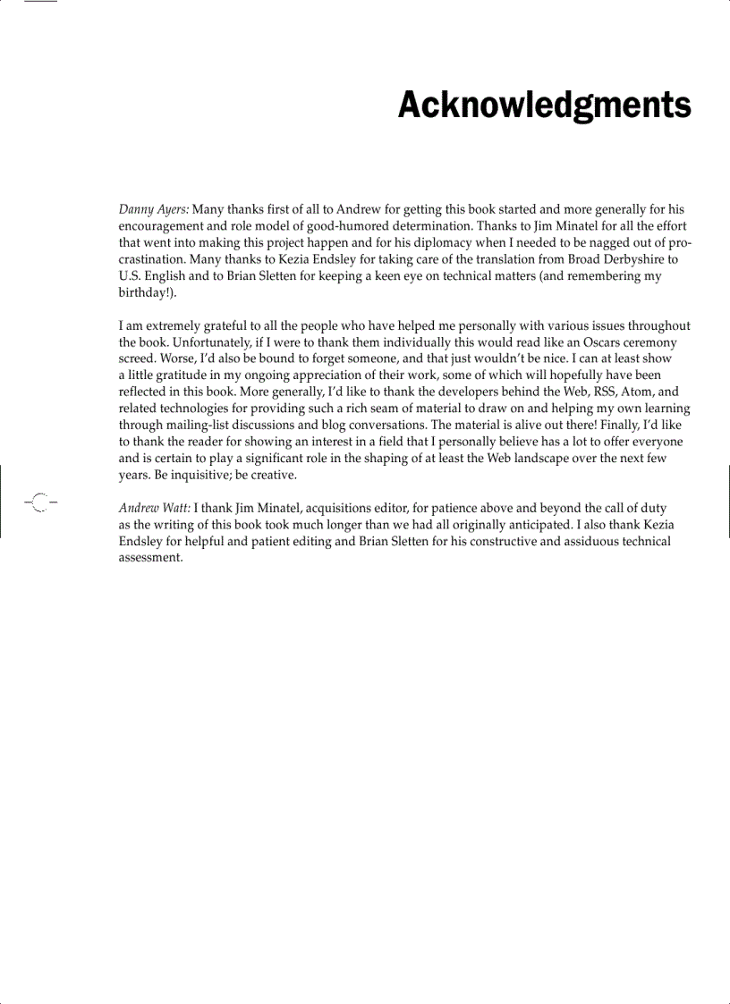 image for page Beginning RSS and Atom Programming