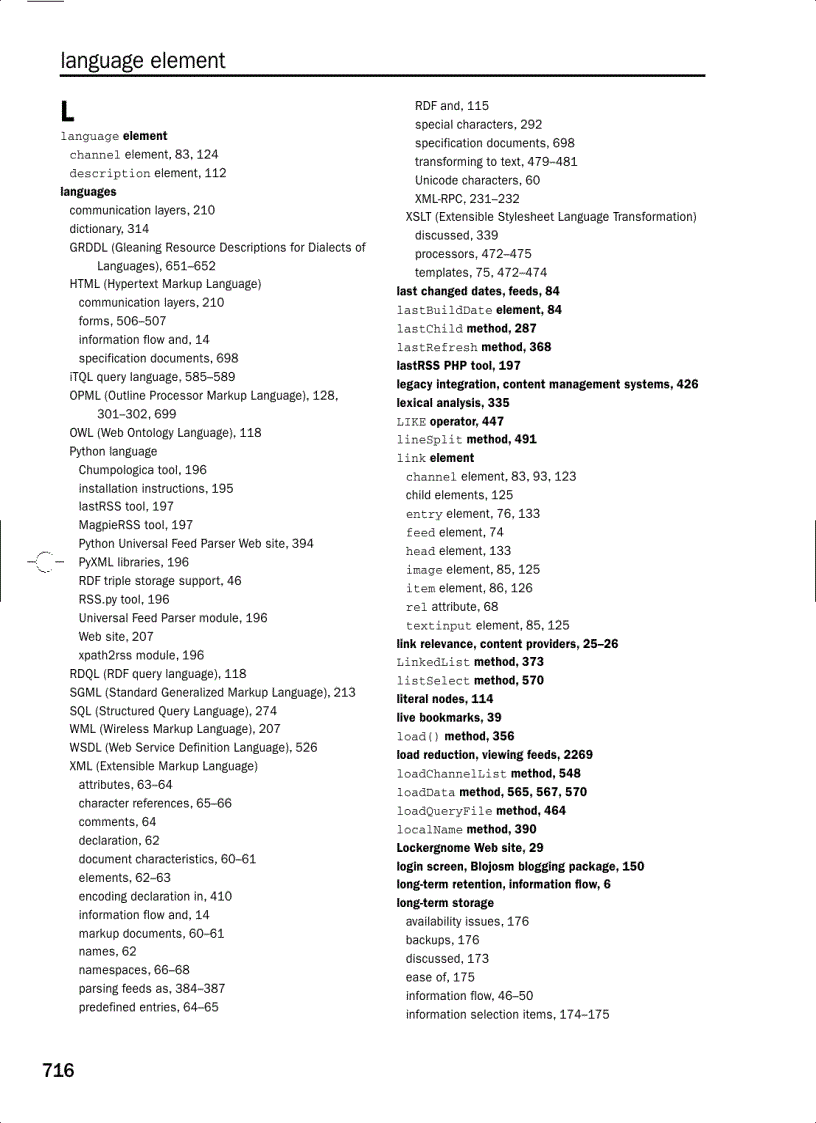 image for page Beginning RSS and Atom Programming