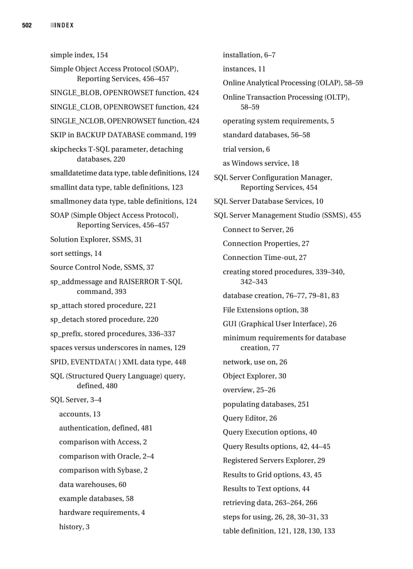 image for page Beginning SQL Server 2005 for Developers From Novice to Professional