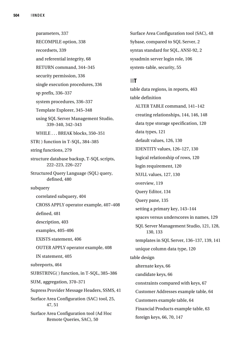 image for page Beginning SQL Server 2005 for Developers From Novice to Professional