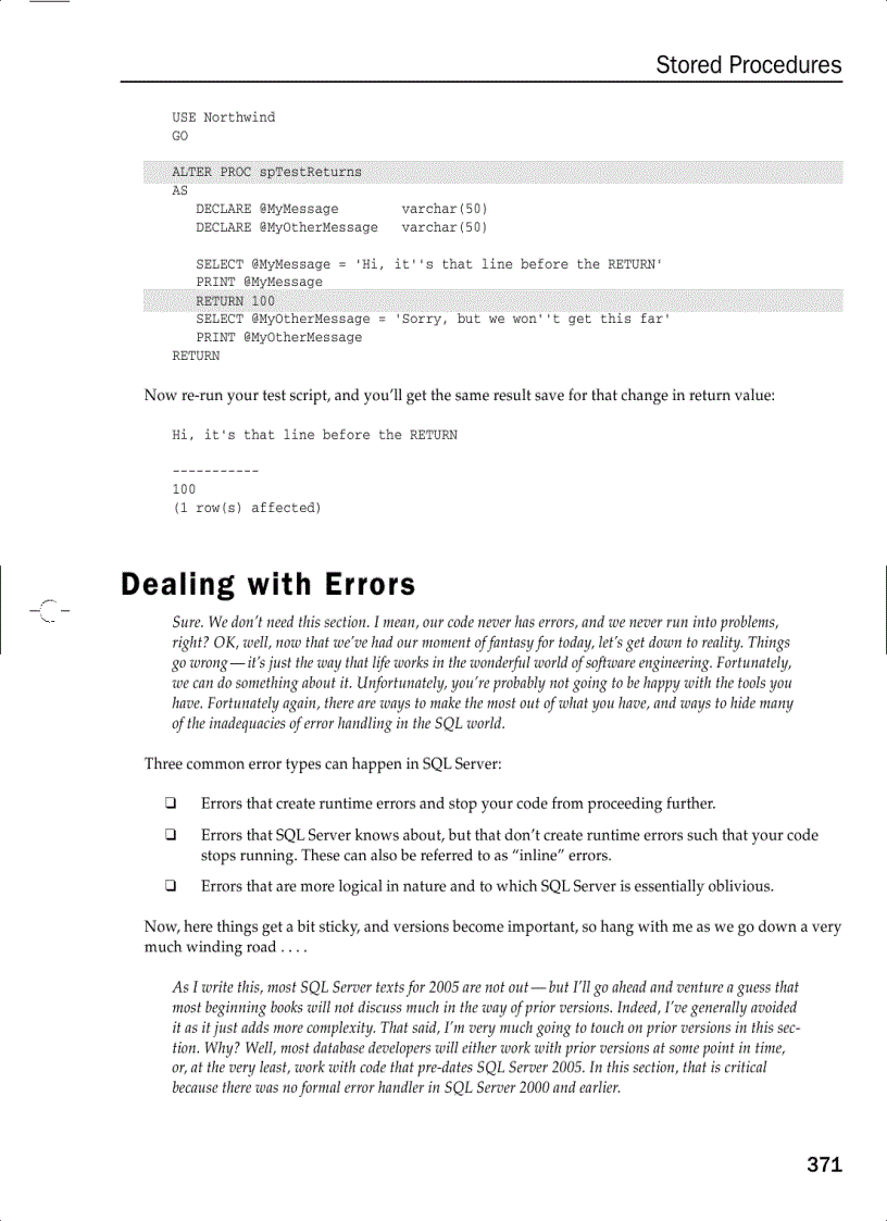 image for page Beginning SQL Server 2005 Programming Programmer to Programmer