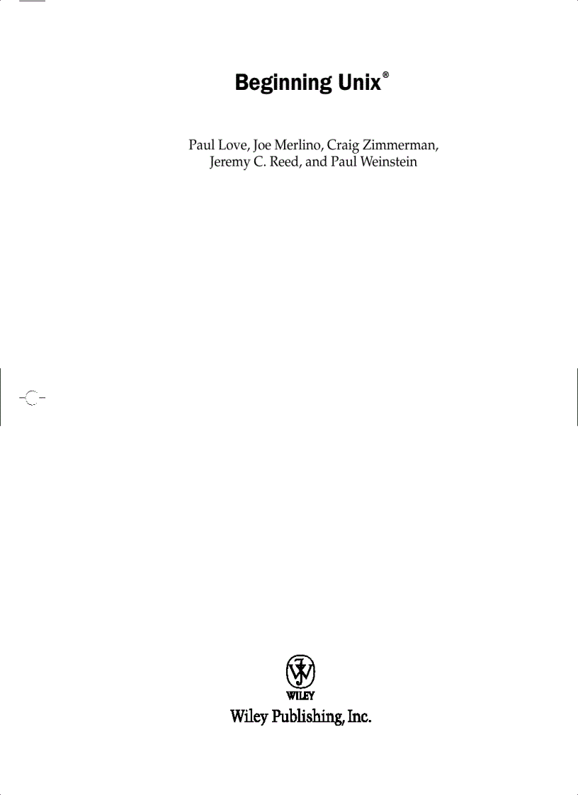 image for page Beginning Unix