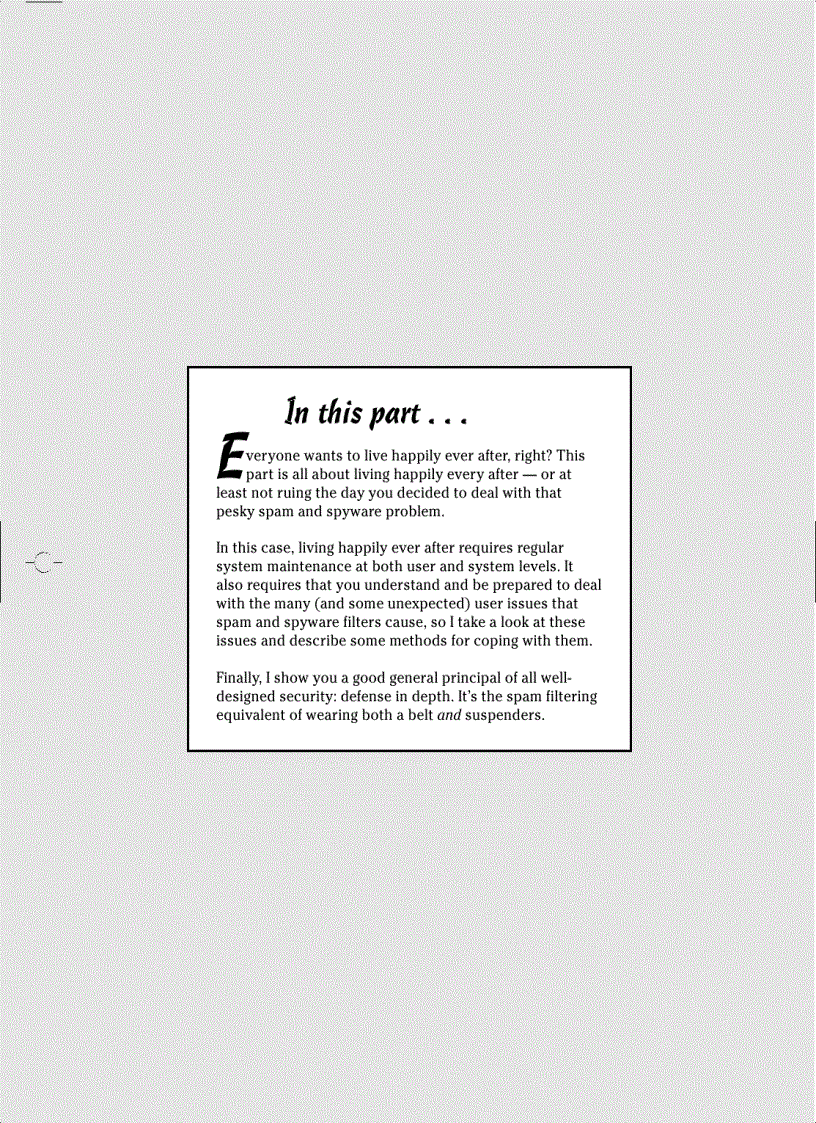 image for page Blocking Spam and Spyware For Dummies