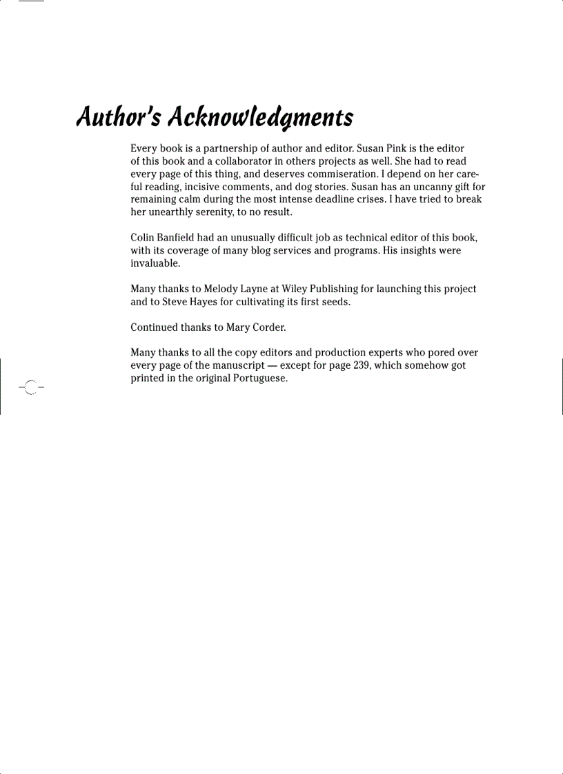 image for page Blogging For Dummies