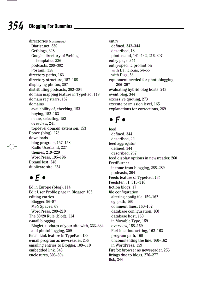 image for page Blogging For Dummies