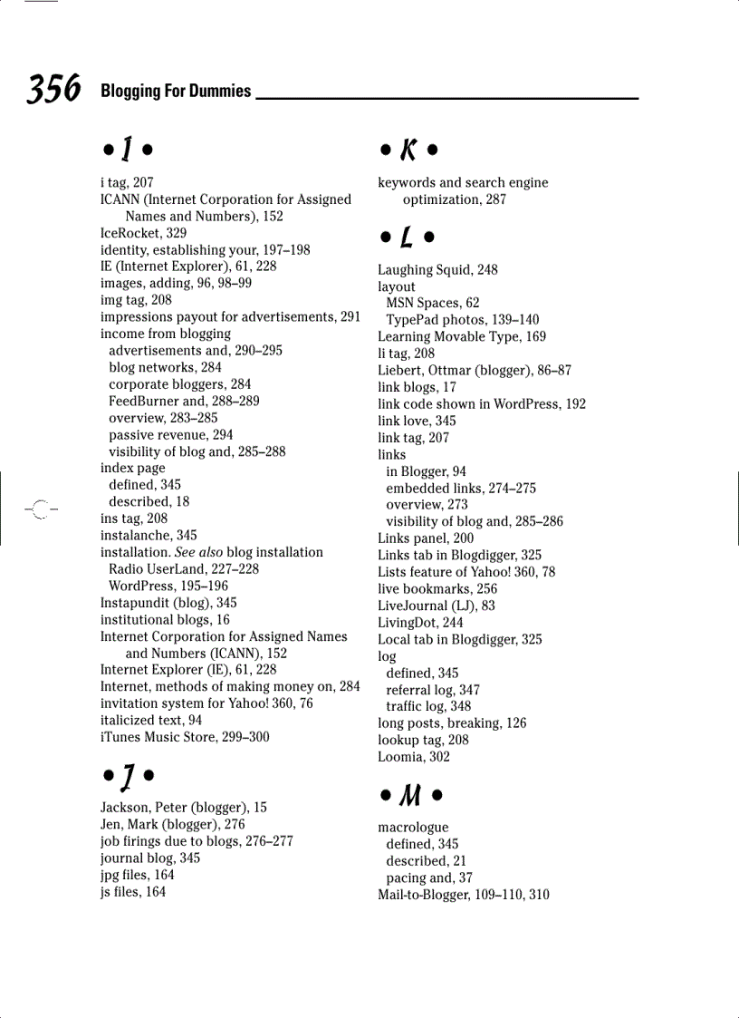 image for page Blogging For Dummies