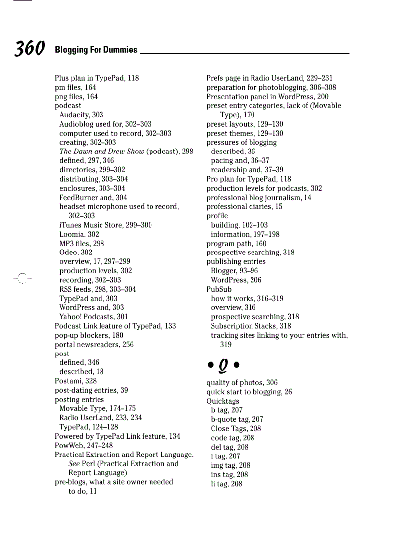 image for page Blogging For Dummies