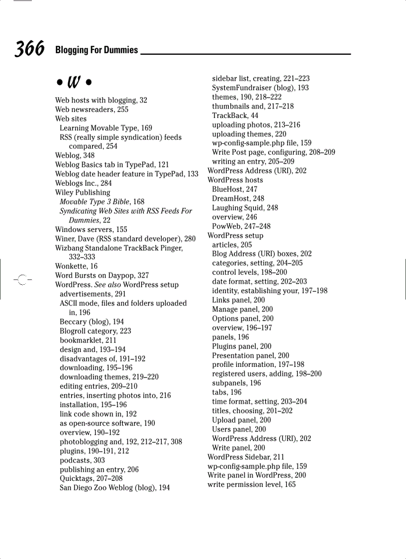 image for page Blogging For Dummies