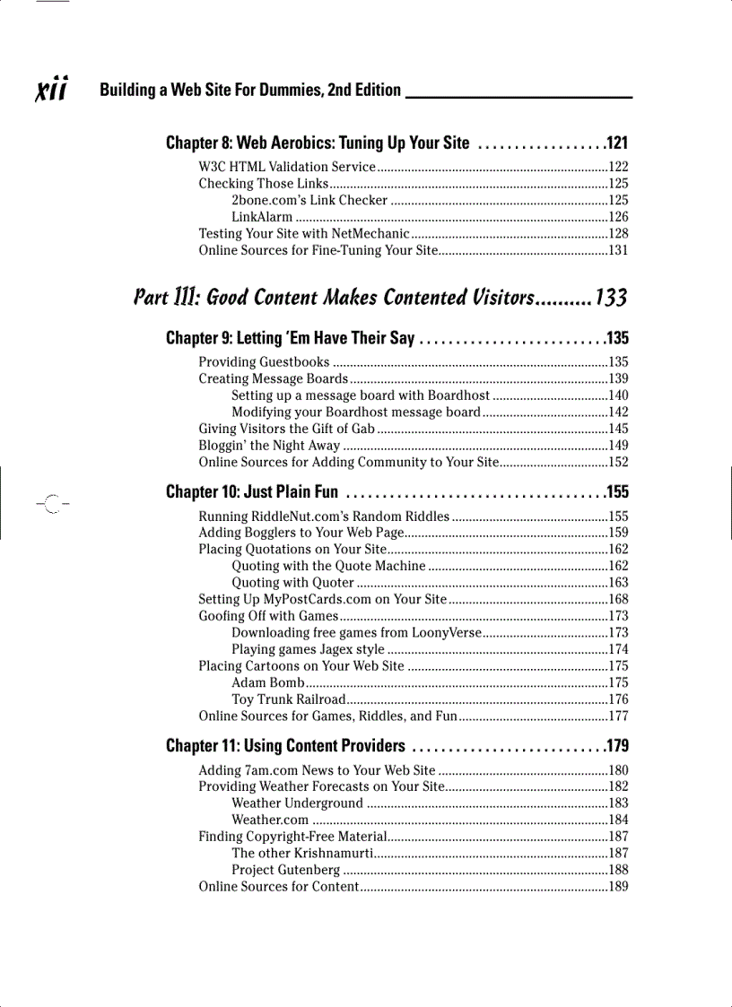 image for page Building a Web Site for Dummies