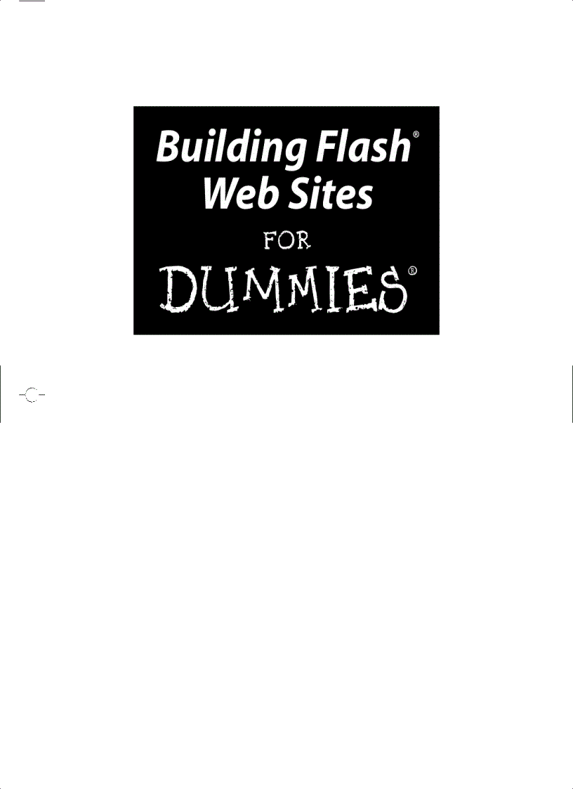 image for page Building Flash Web Sites For Dummies