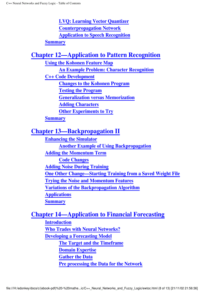 image for page C Neural Networks and Fuzzy Logic
