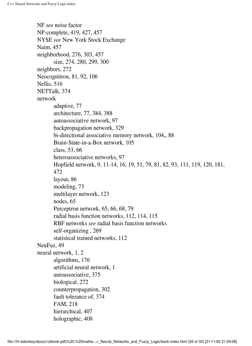 image for page C Neural Networks and Fuzzy Logic