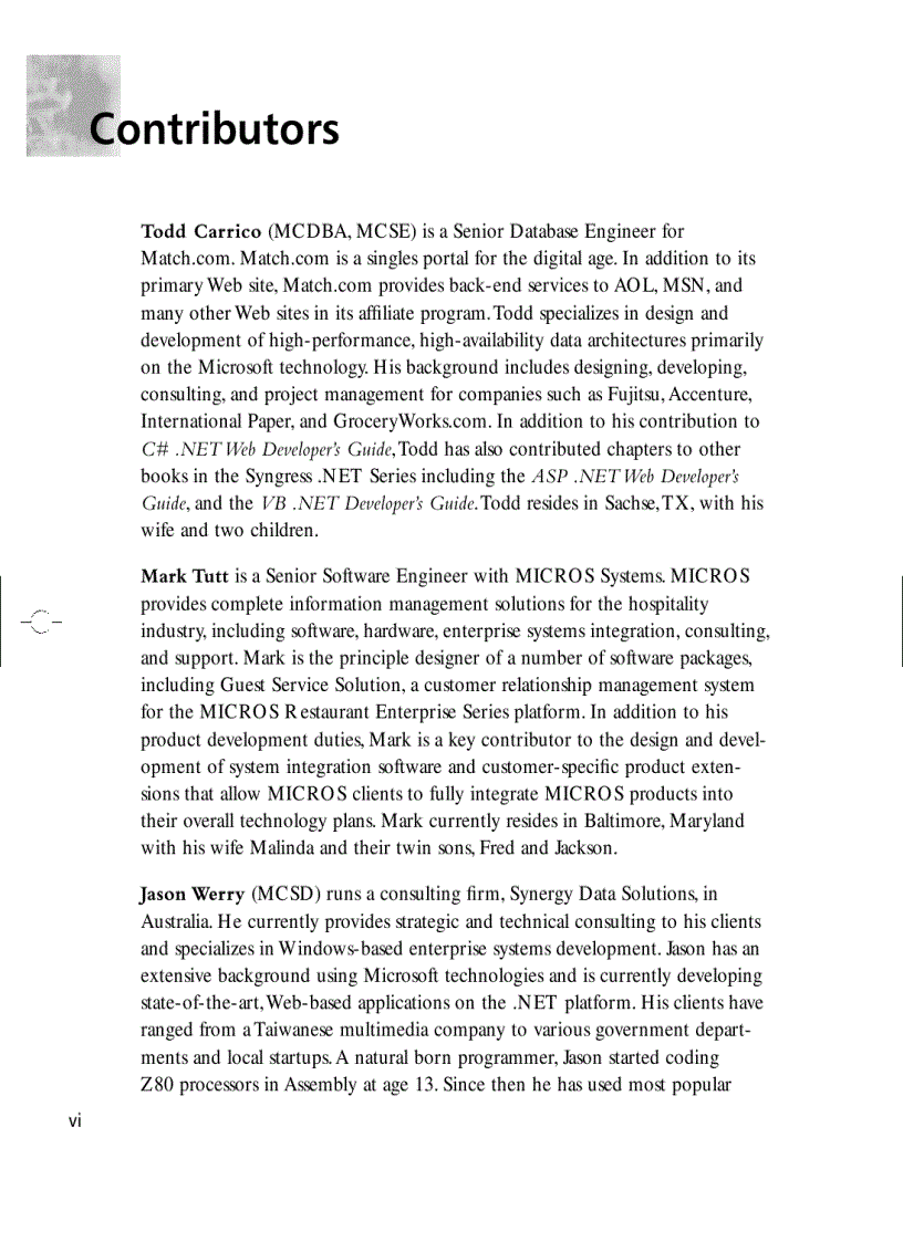 image for page C NET Web Developer s Guide