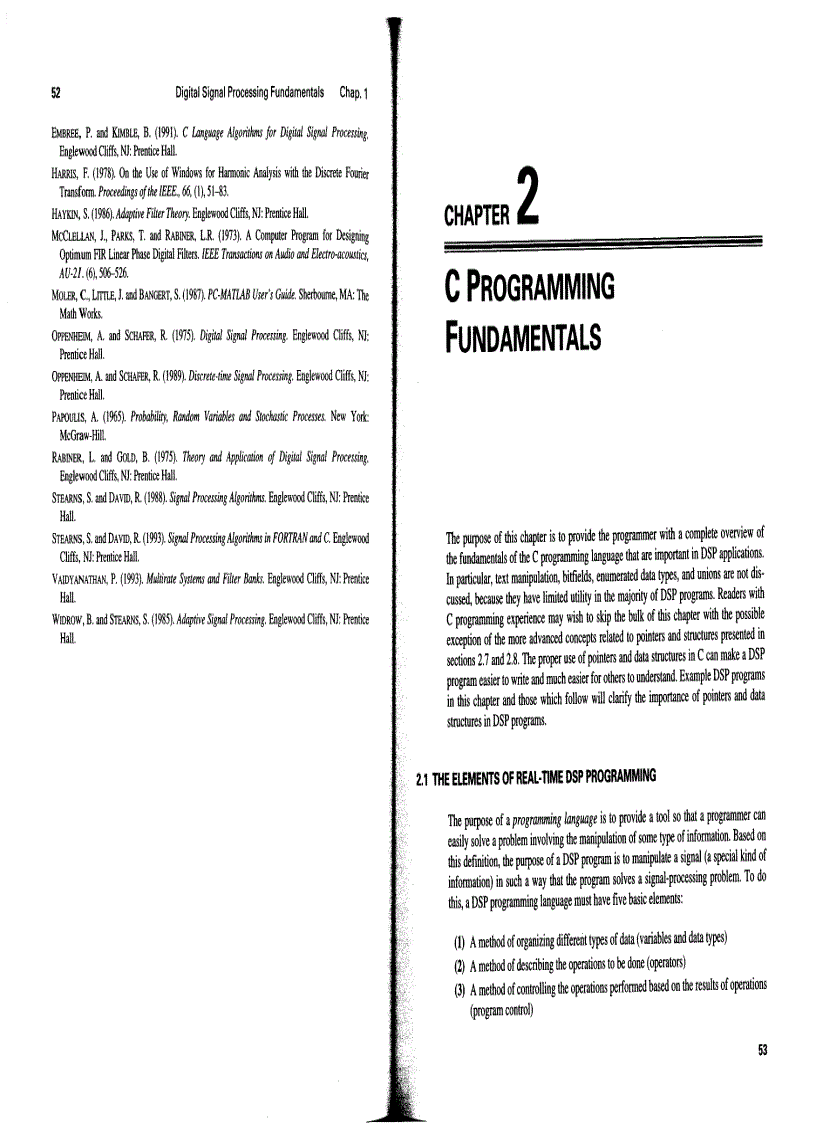 image for page C Algorithms for Real Time DSP