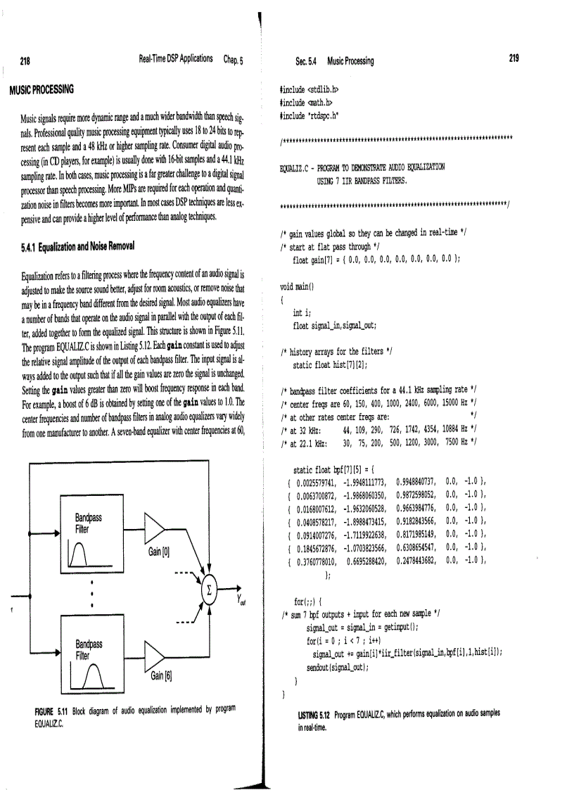 image for page C Algorithms for Real Time DSP
