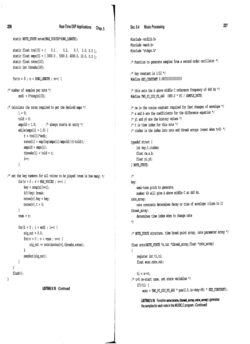 image for page C Algorithms for Real Time DSP