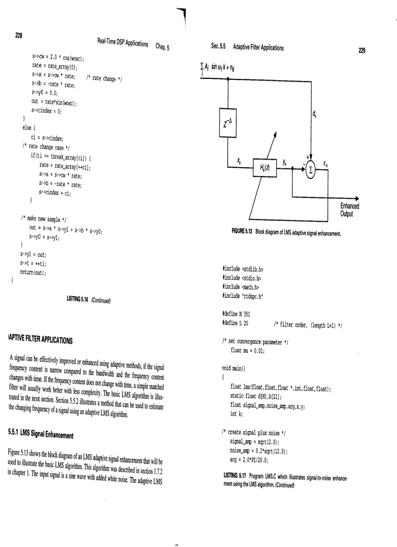 image for page C Algorithms for Real Time DSP