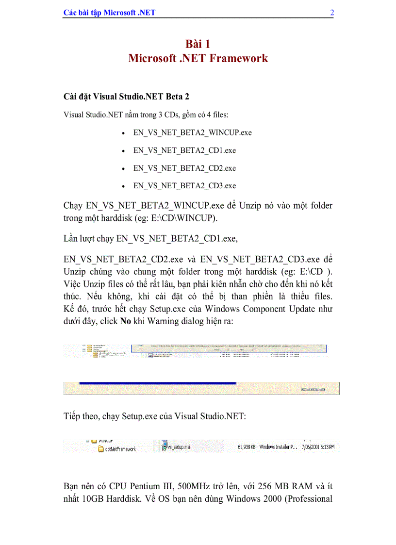 image for page Các Bài Tập Microsoft Visual Studio Net