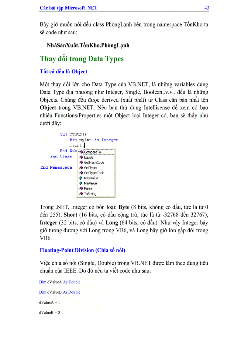 image for page Các Bài Tập Microsoft Visual Studio Net