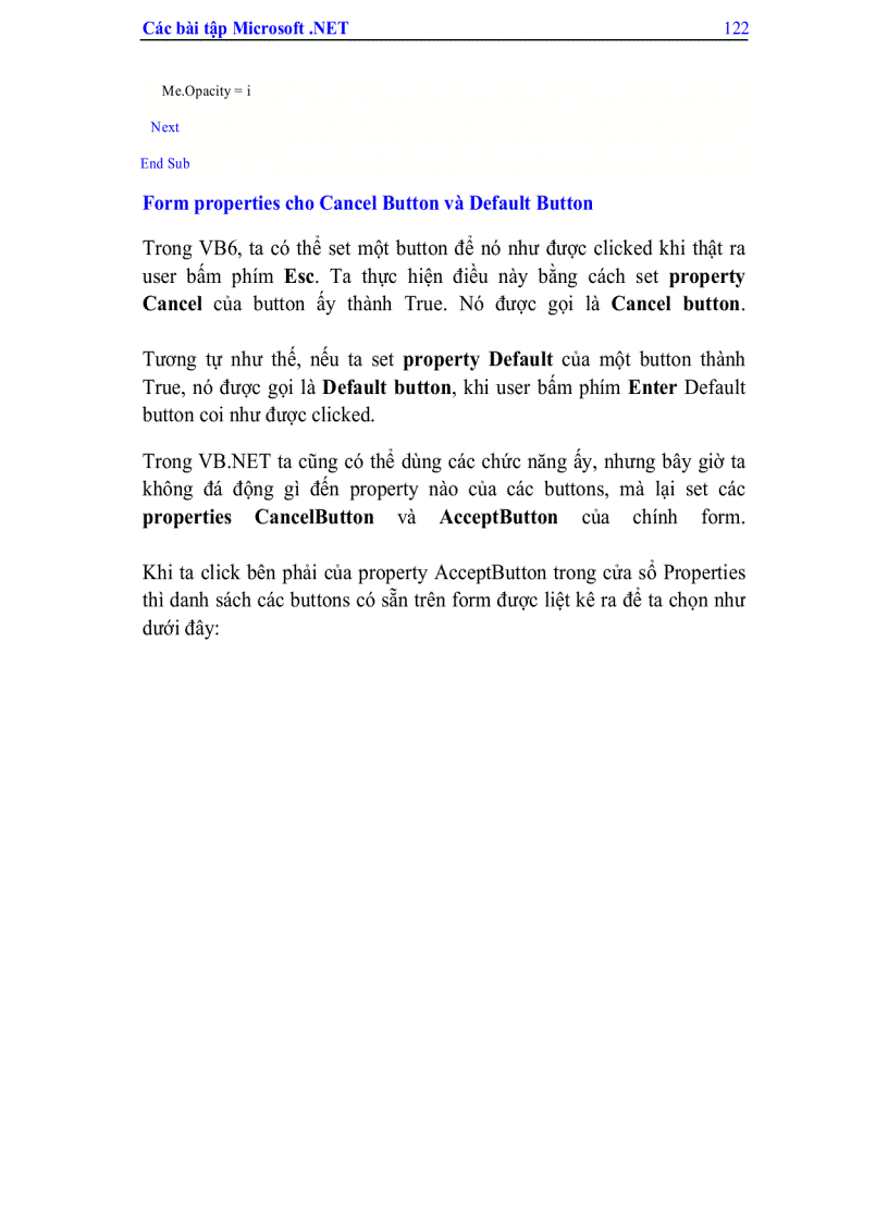 image for page Các Bài Tập Microsoft Visual Studio Net