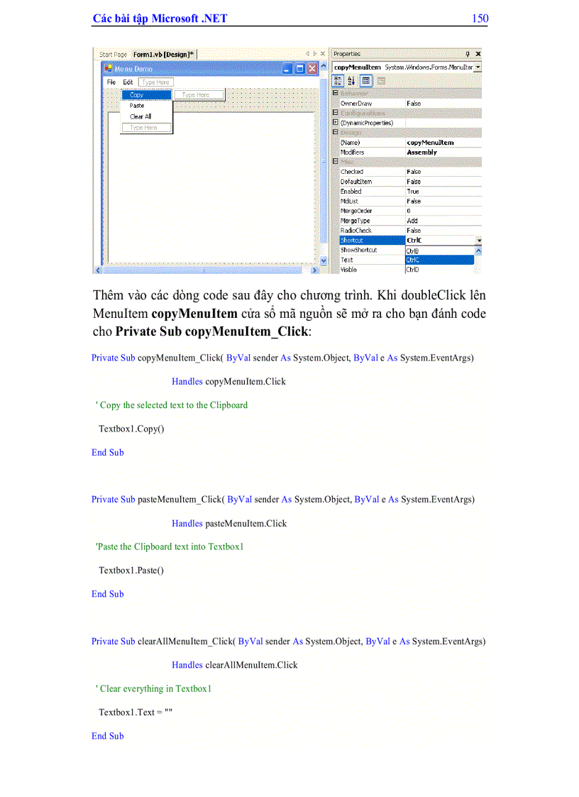 image for page Các Bài Tập Microsoft Visual Studio Net